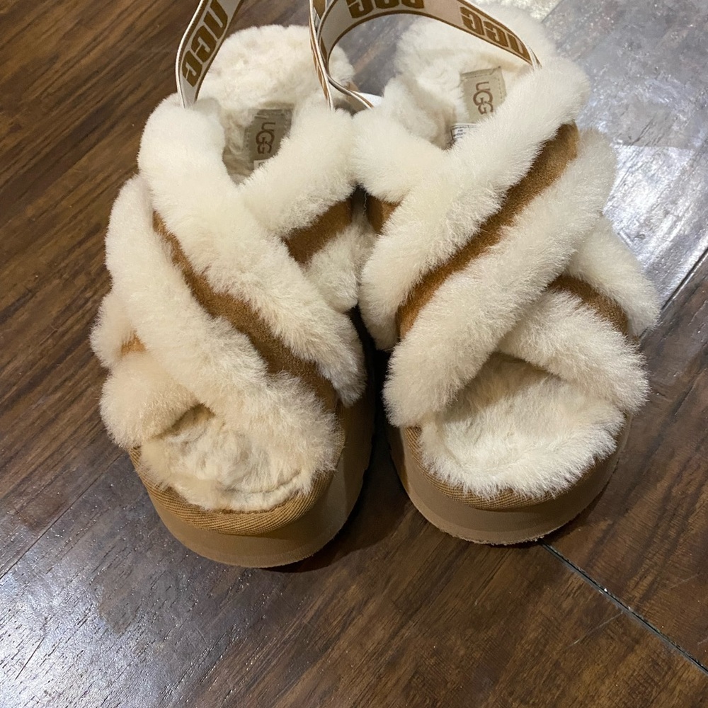 UGG platform disco slippers